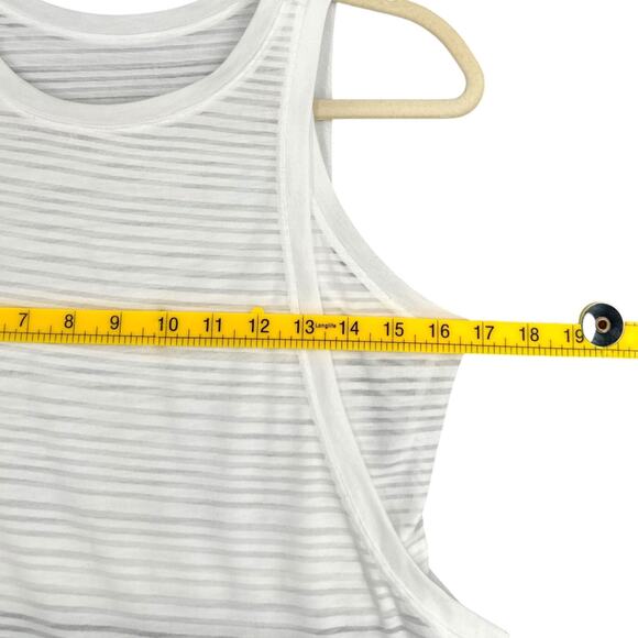 Lululemon White Clear and Present Muscle Tank Athletic Lightweight Womens Size 6 - Picture 5 of 5